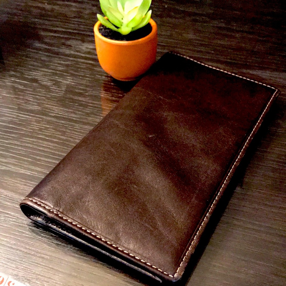 Soft leather brown wallet